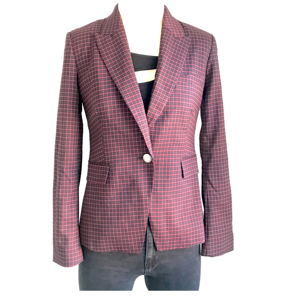 Riley & Rae Reid Mini-Checkered Blazer - Picture 12 of 13